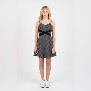 NEW‎ sz 10/8 Girls Elisa B  Black/White Striped Girls Scuba Dress